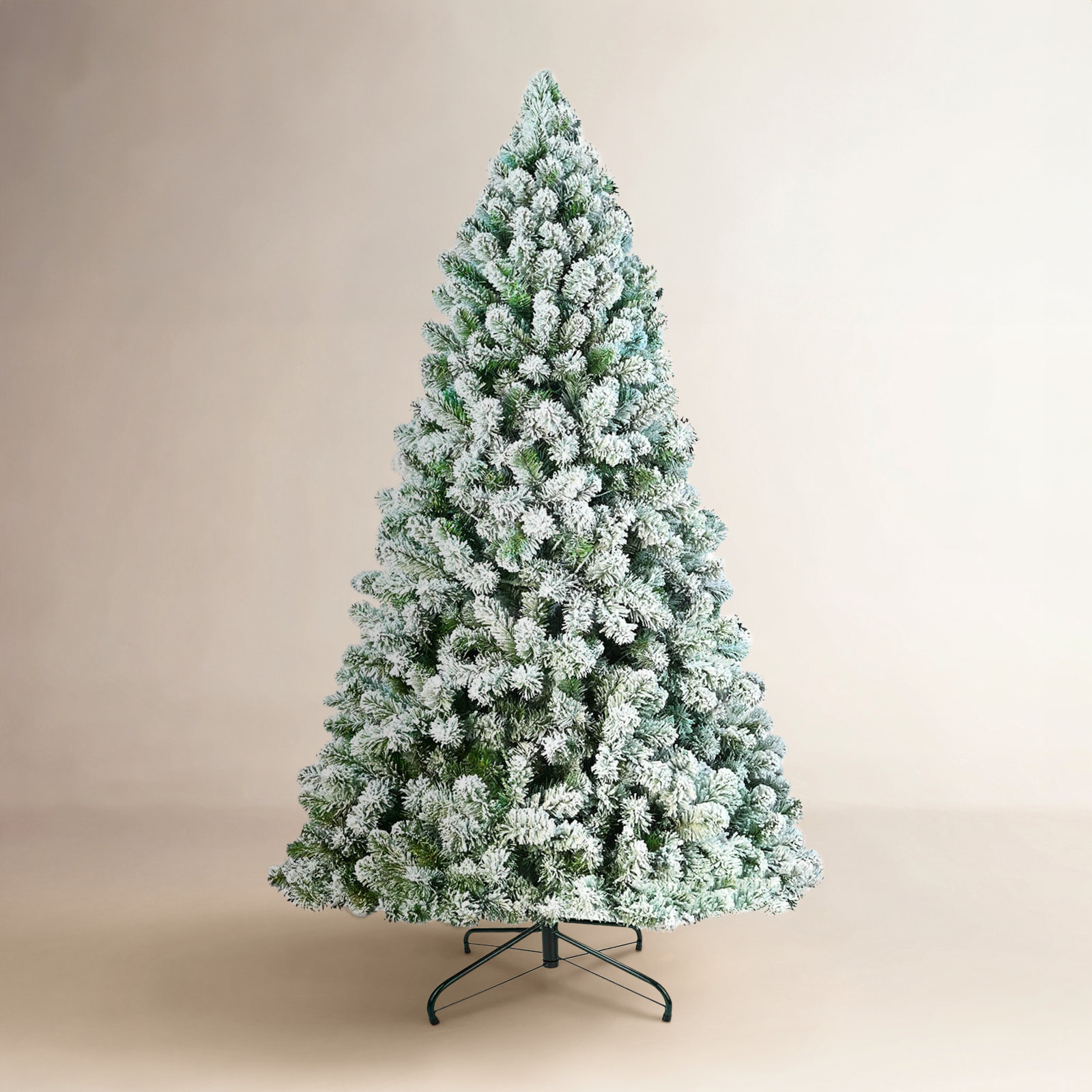 White Frosted Fir Christmas Tree, 7.5' H