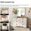 Ensemble de commode de chambre à coucher et table de chevet 3 pièces Laziza-108606651