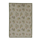 Hand-Knotted High-Quality Beige, Green, and Yellow Area Rug