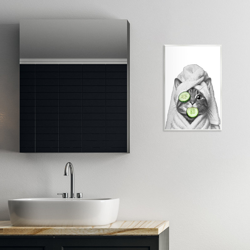 «Spa Bath Day Cat» par Annalisa Latella, H 19 po x l 13 po