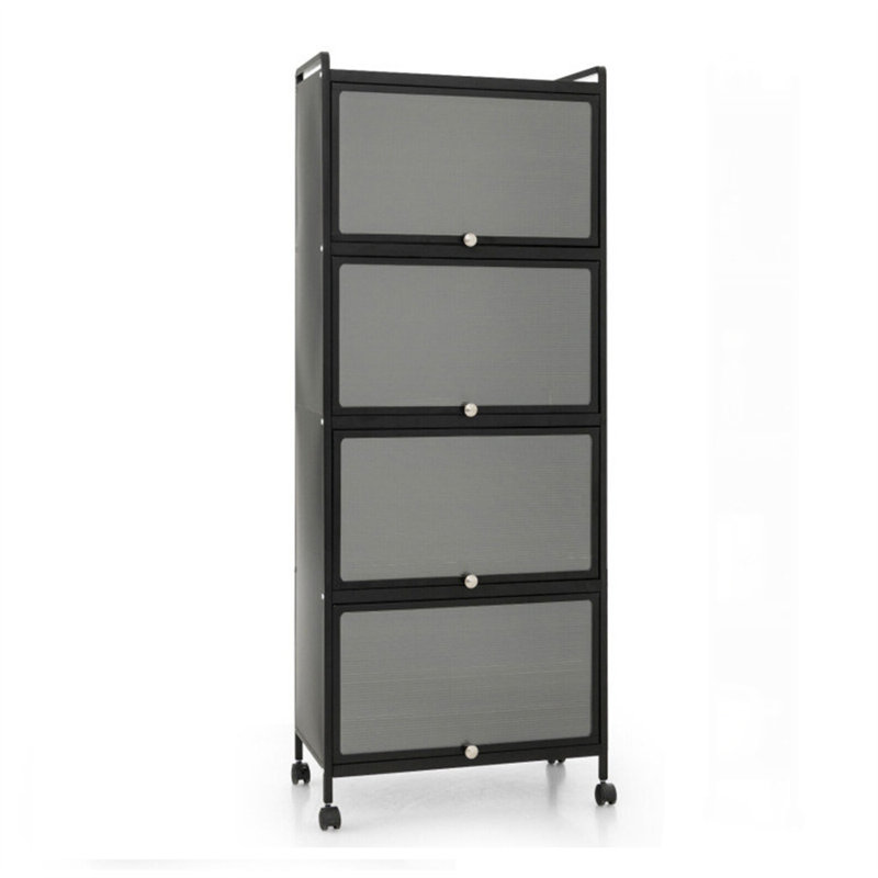 Twylee Plastic Armoire, Black