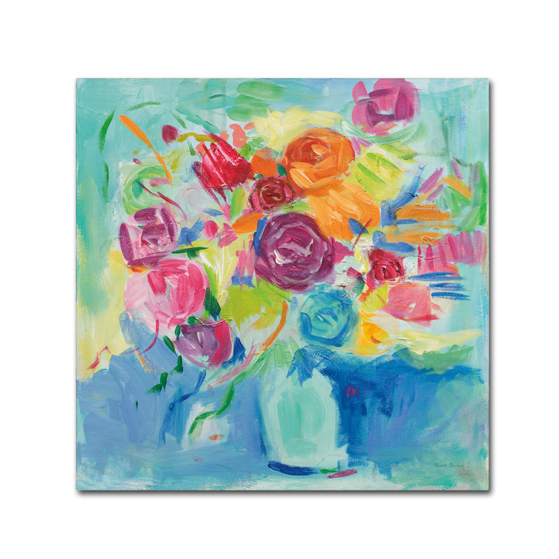 « matisse fleurs », reproduction sur toile tendue, H 35 po x l 35 po