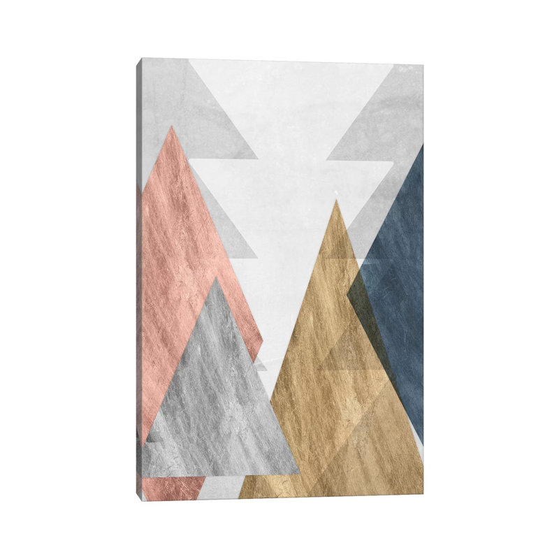 Peaks II by Jennifer Goldberger - Wrapped Canvas Painting, 20.32 cm H x 30.48 cm W