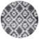 Bethlyn Ikat Ivory/Charcoal Area Rug