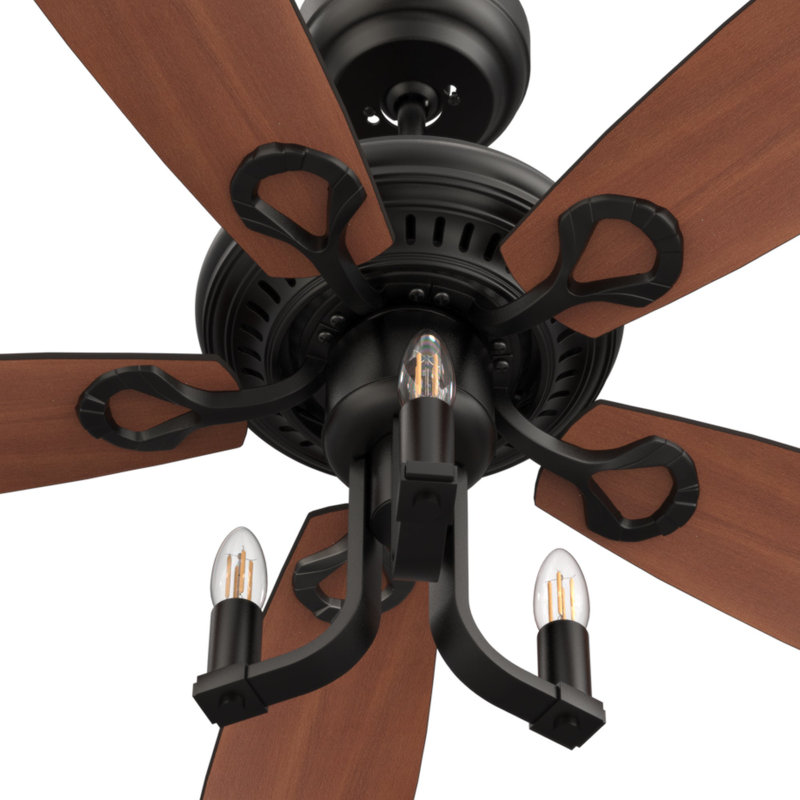 Huntley 52-inch Ceiling Fan with Remote, Light Kit Included