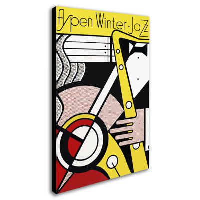 « aspen winter jazz », art mural sur toile tendue