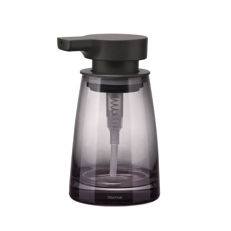 AVA Soap Dispenser - Black Glass with Black Pump, Black Glass with Black Pump