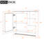 Armoire de rangement murale avec tablette réglable et miroirs-769163745