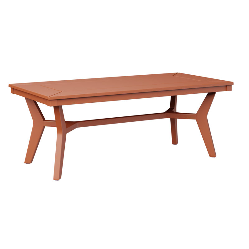 Berlin Gardens Mayhew Rectangular Coffee Table, Mango Orange