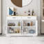 Buffet Farmhouse avec rangement, 2 tiroirs, 4 portes - blanc, cuisine, salle à manger, armoire de salon | Idée de cadeau