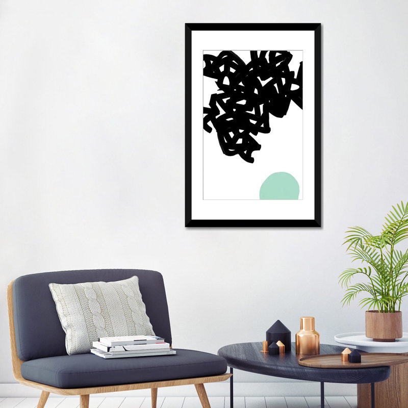 « gestes i », impression sur toile, H 24 po x l 16 po x P 1 po, Papier d'art encadré noir, Blanc