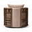 Bracewell Upholstered Swivel Armchair-103087033
