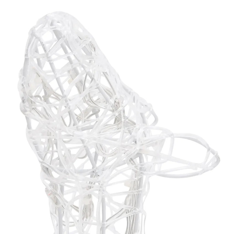 The Seasonal Aisle Acrylic Reindeer Family Decoration Lantern, Cold White
