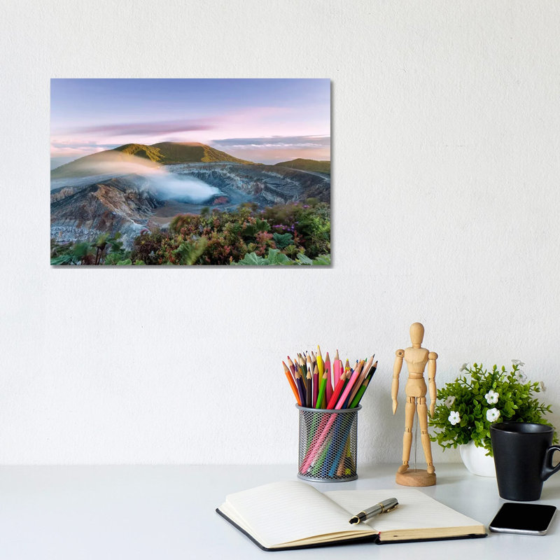 Poas Volcano At Sunrise, Costa Rica by Matteo Colombo - Wrapped Canvas Print, 20.32 cm H x 30.48 cm W