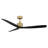 Spinster 60'' Smart Ceiling Fan with LED Light and Bluetooth Remote Control Included-192972115