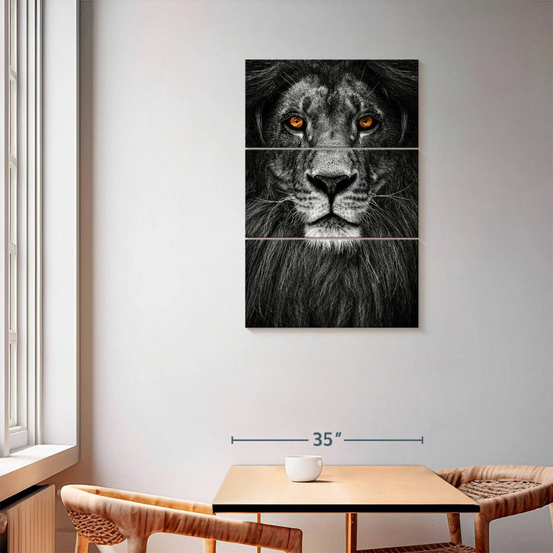 Tête de lion Brampt, H 57 po x l 36 po