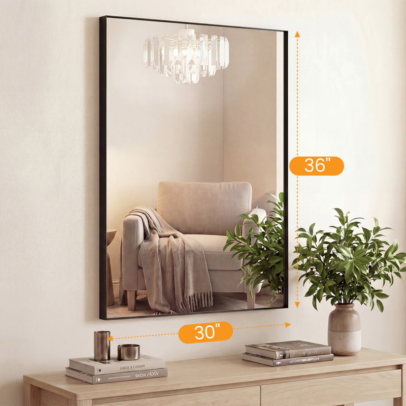 Miroir de salle de bain, Noir