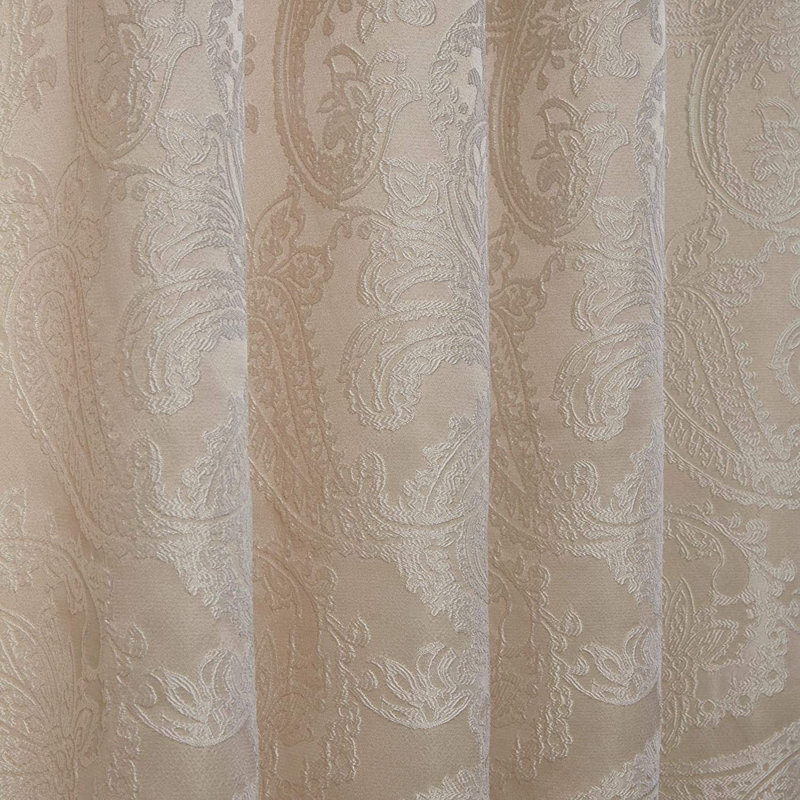 Reyno Room Darkening Curtain Pair, Cream