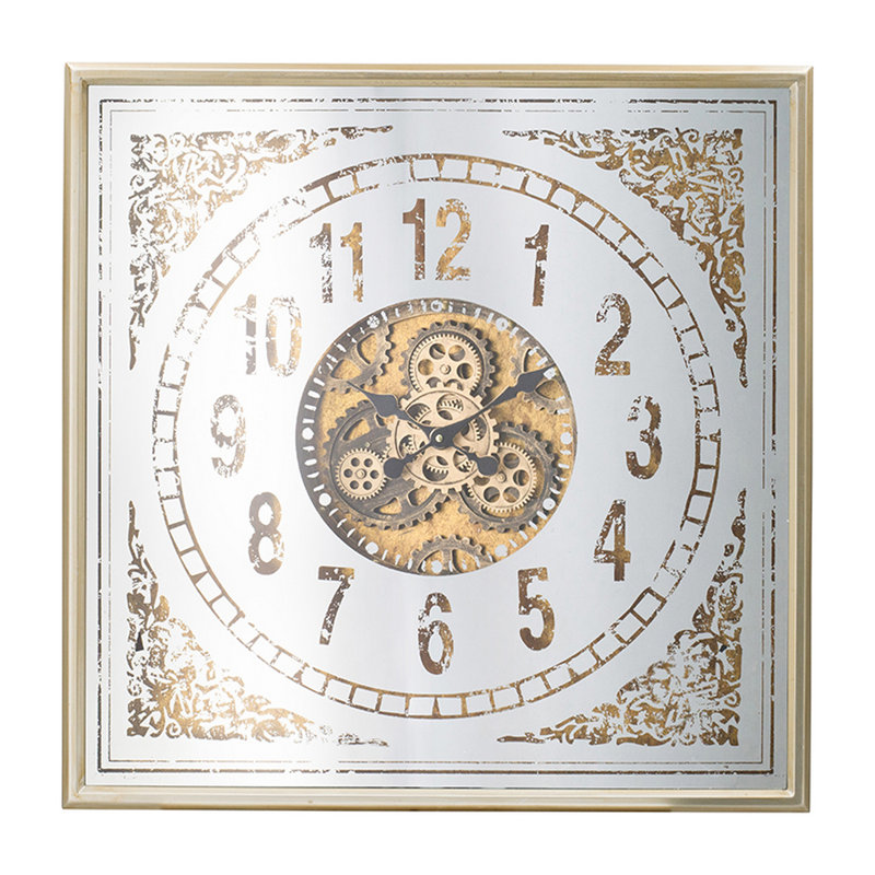 Horloge murale en bois manufacturé