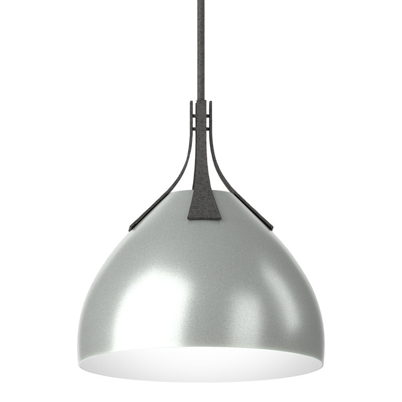 Summit 1 - Light Single Dome Pendant, Vintage Platinum, Natural Iron