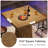 31.5 Inch Square Dining Table Counter Height Kitchen Table with Pedestal Base