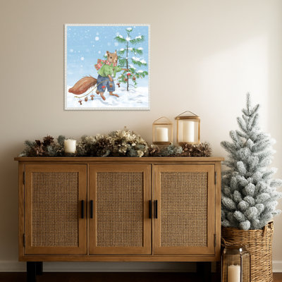 Festive Friends III by Leslie Trimbach Framed Canvas Wall Art Print