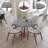 Bristol 40" Round Dining Table With Sintered Stone Top And Steel Pedestal Base For Modern Kitchen And Dining Room-1952016032-1952016041