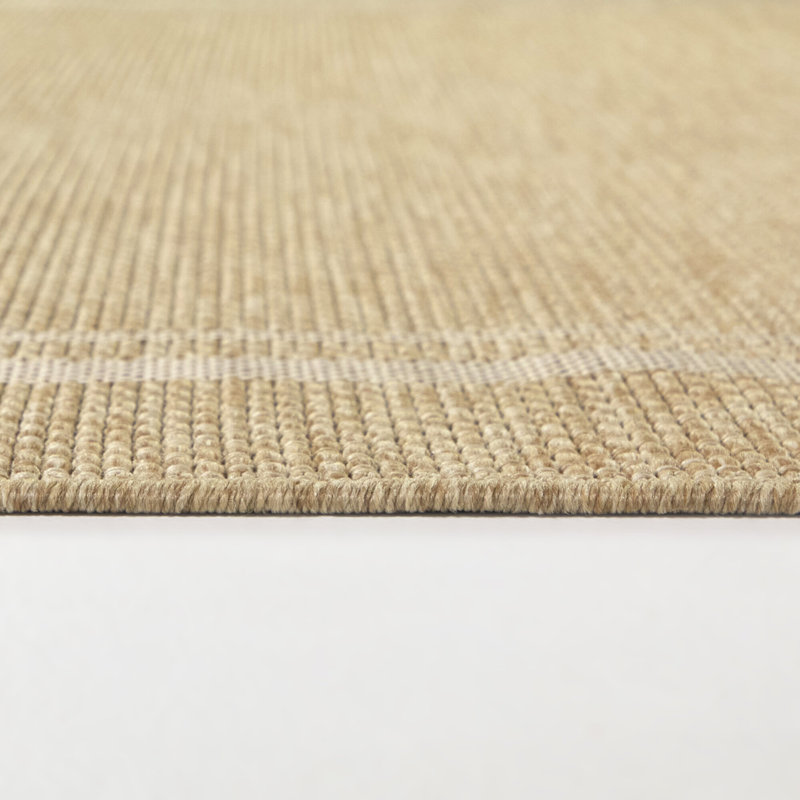 Tapis intérieur / extérieur crème Atong, Rectangle 7 pi 10 po x 10 pi