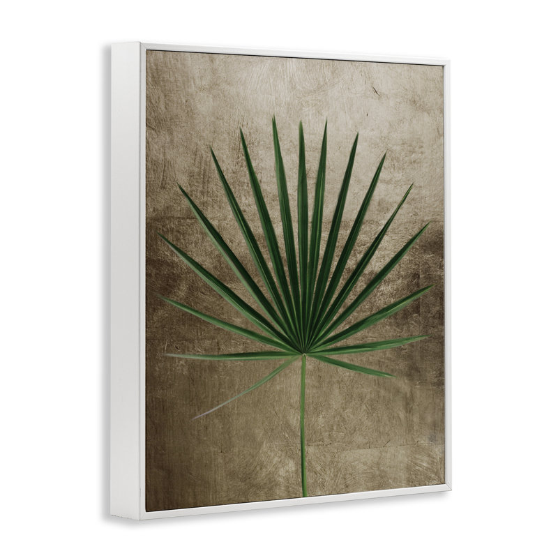 Giclée à motif de palmiers terreux, design par Anna Lischenko, H 20 po x l 16 po