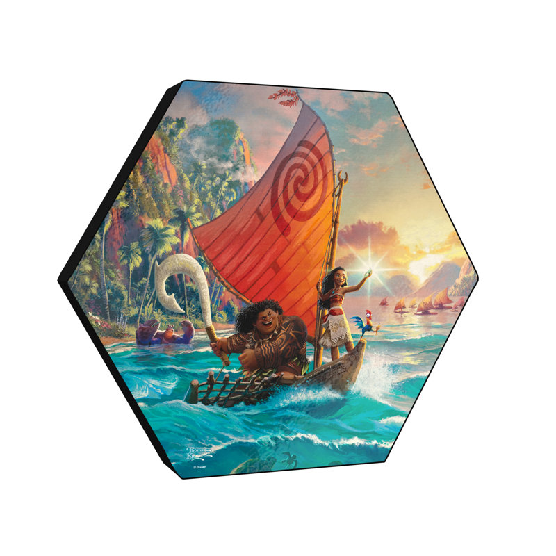 Disney (Moana) impression sur bois Knexagon