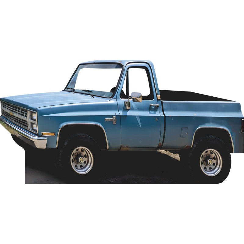 SS11333 Support de camionnette rustique bleu clair Wild Montana