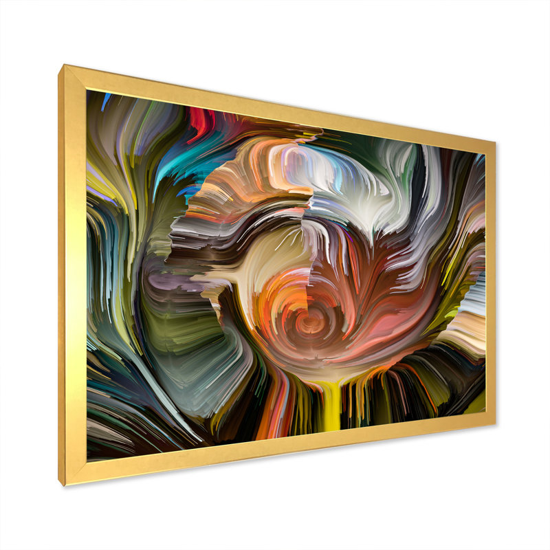 «Reality Of Liquide Art V», reproduction sur toile encadrée, H 30 po x l 40 po x P 1,5 po, Cadre doré
