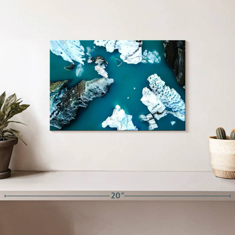 Glaciers du lac Alvord Jokulsarlon, H 8 po x l 12 po