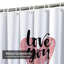 Rideau de douche rouge avec 12 crochets Love You Mom Mother's Day-1777262485