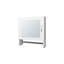 Pine Medicine Cabinet In Melamine With A Towel Bar And Included Mirror, White-1231801959