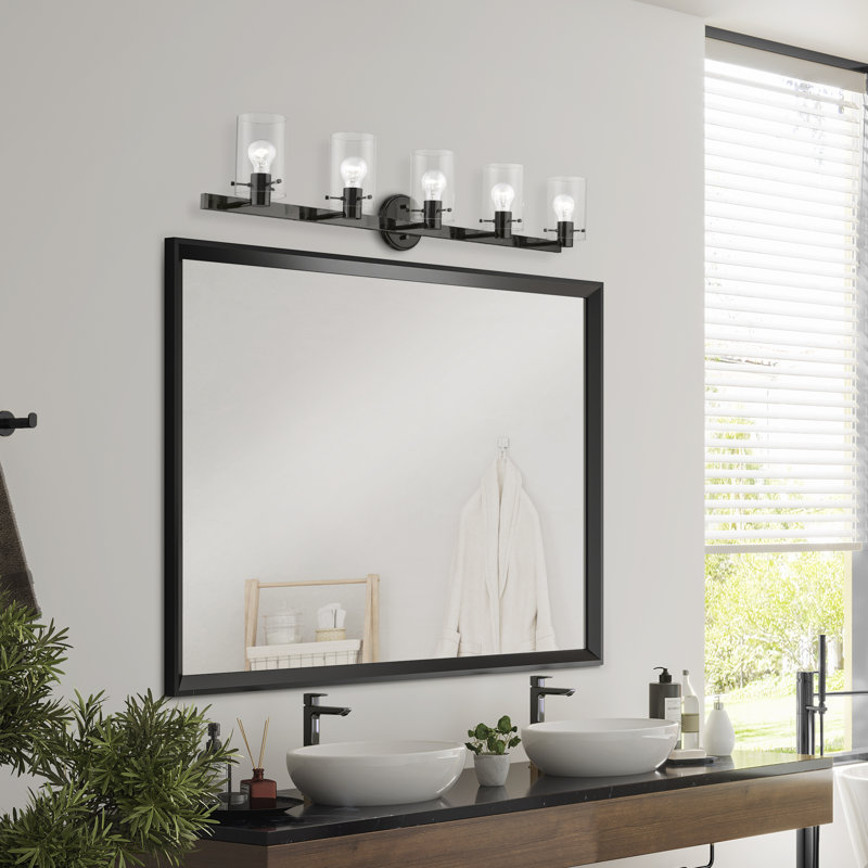 Ashiana 5 - Light Dimmable Vanity Light, Black Chrome