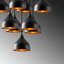 Mullein 9 - Light Black Cluster Pendant-124228570