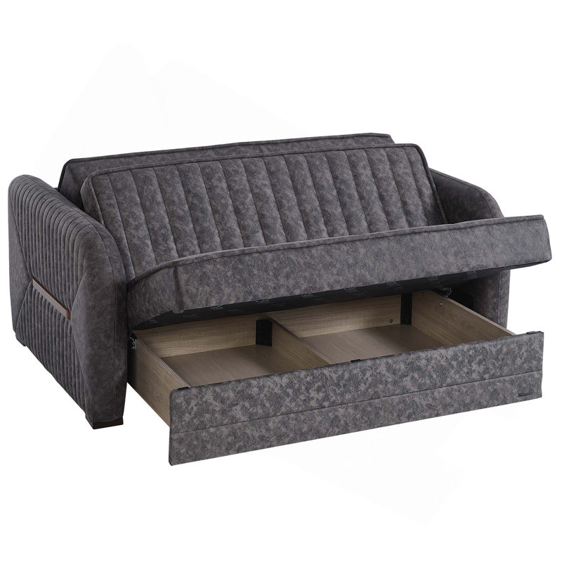 Causeuse convertible avec rangement Primenest Flyte Collection, gris