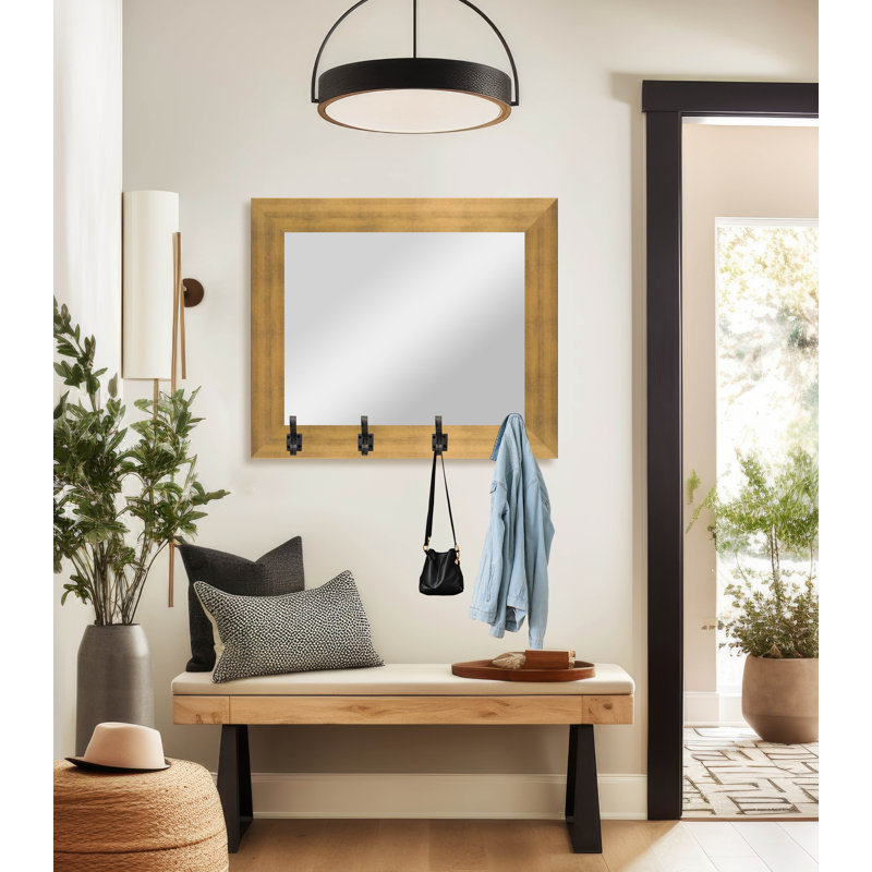 Miroir Tecopa, Chêne / acier
