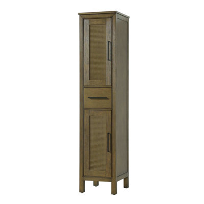 Armoire de rangement pour salle de bain 16 pouces en chêne noisette