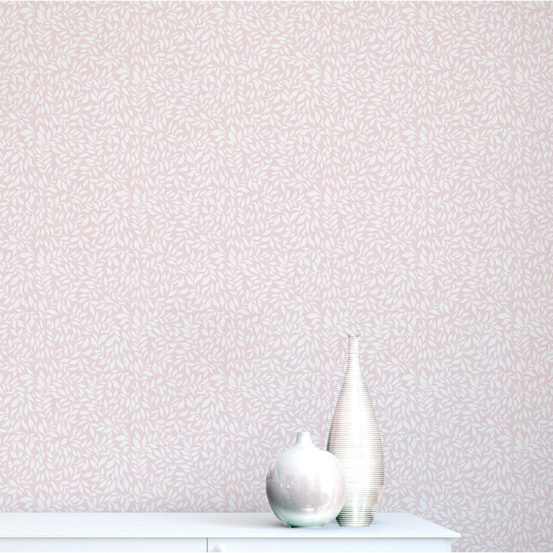 Peel & Stick Floral Tile, Pink, 24" W x 96" L