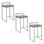 Tabouret de bar et de comptoir empilable Ernestine-701072301-701072312
