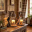 Lampe rustique en cire d'ours rustique