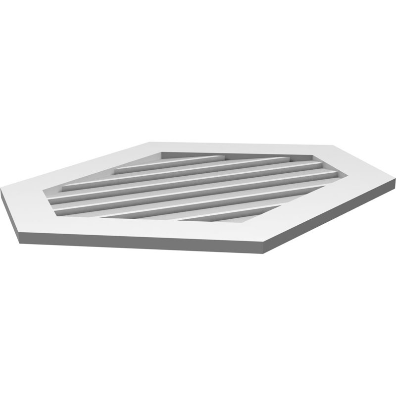 Pente verticale verticale en uréthane 6 pi, 1" H x 34" W x 28" L