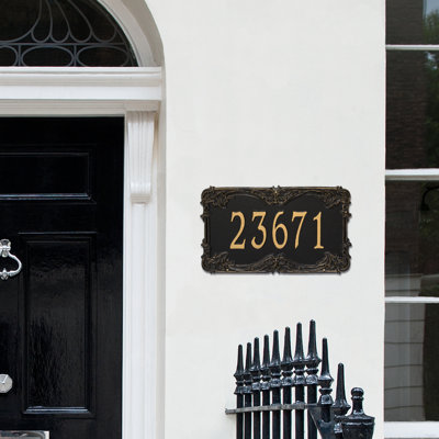 Plaque d'adresse murale 1 ligne Signature Series