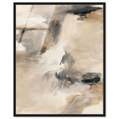 Décoration murale bohème « Desert Gale II », impression acrylique encadrée, par Art Remedy, cadre noir, 16 x 20 pouces