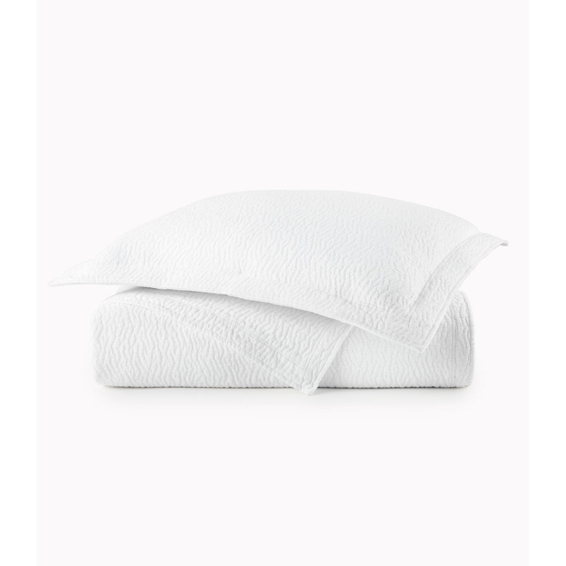 Mia 100% Cotton Coverlet, Full/Queen Coverlet, White