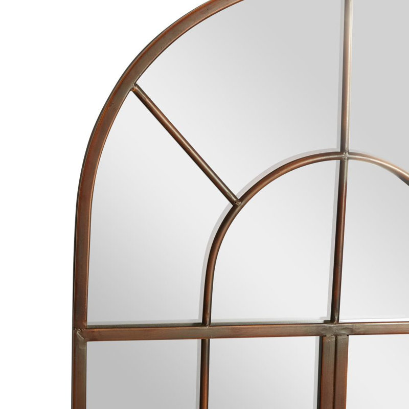 Miroir mural en métal, Bronze, H 48 po x l 24 po