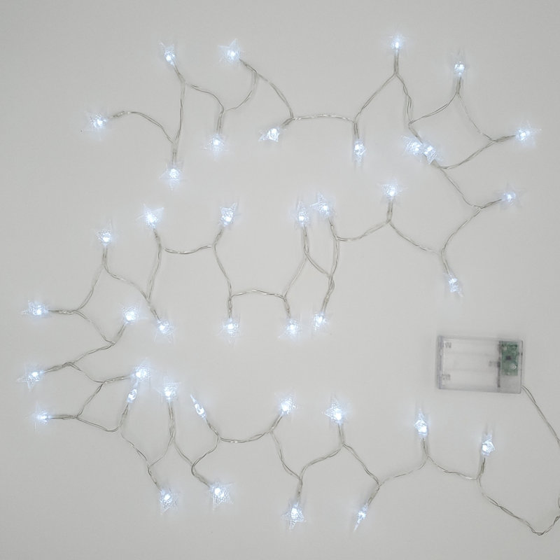 Dido Battery Operated LED Mini Star String Lights - Set of 2