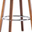 Tabouret tournant Mid-Century avec revêtement en similicuir